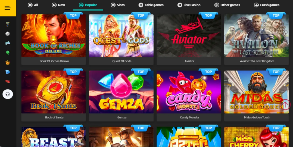 Popular game at Twinky Win Casino