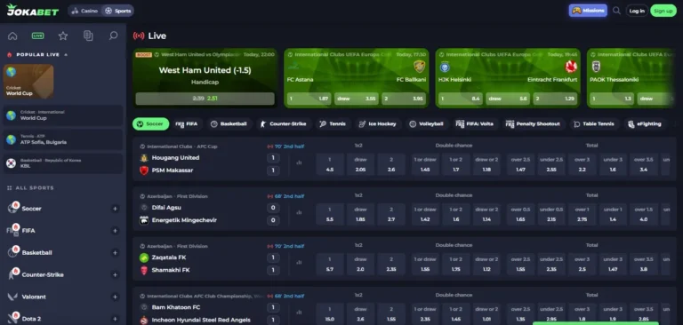 Betting on Jokabet Casino