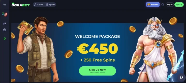 Bonus banner at Jokabet Casino