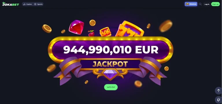 Jokabet Casino jackpot banner