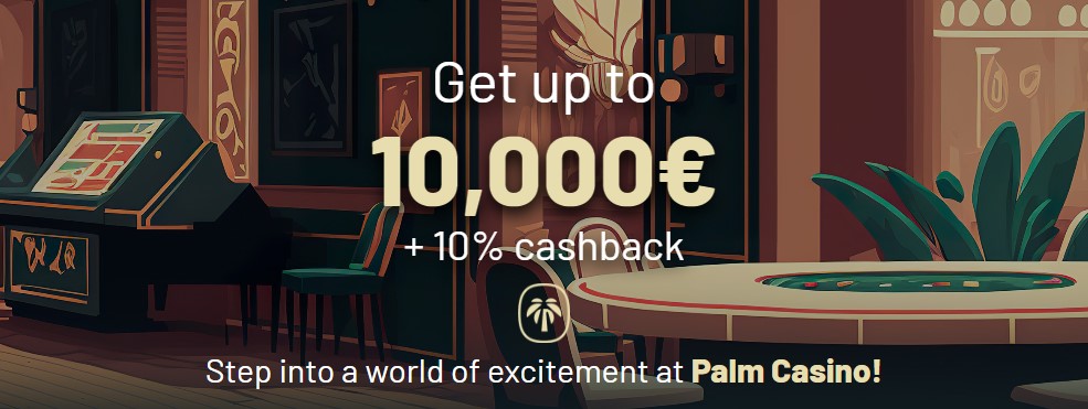 bonus banner at Palm Casino