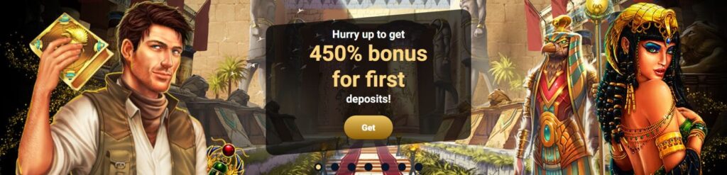 Pyramid Spins Casino bonus banner