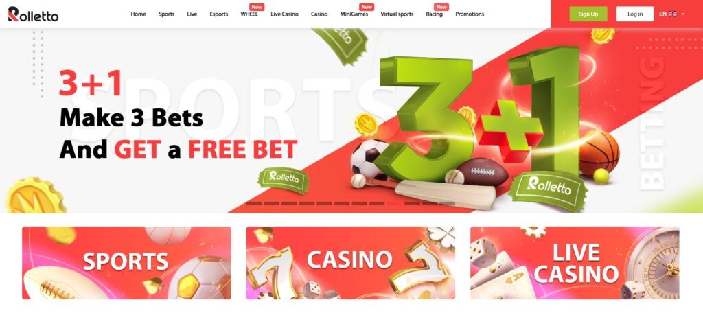 Banner at Rolletto Casino
