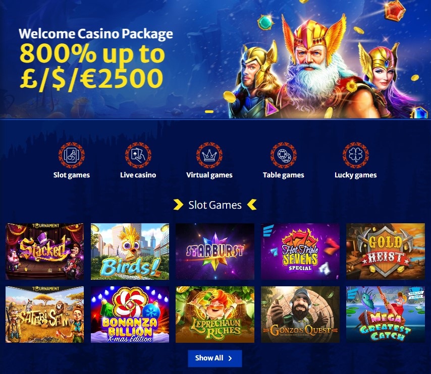 Samiland Casino banner