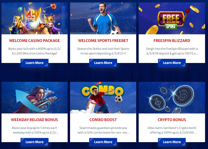 Samiland Casino bonuses