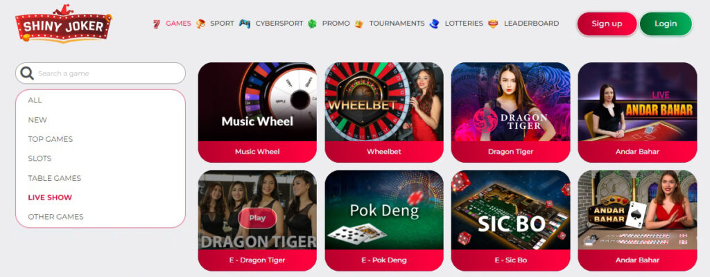Shiny Joker Casino games