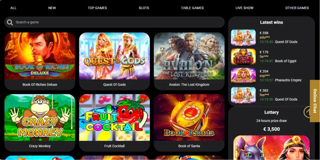 Pyramid Spins Casino games