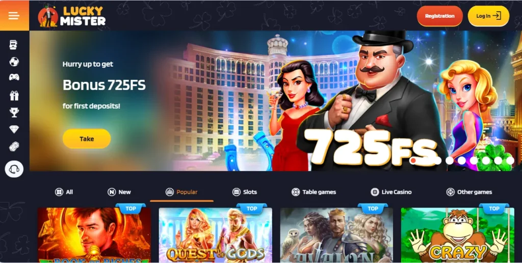 Lucky Mister Casino bonuses