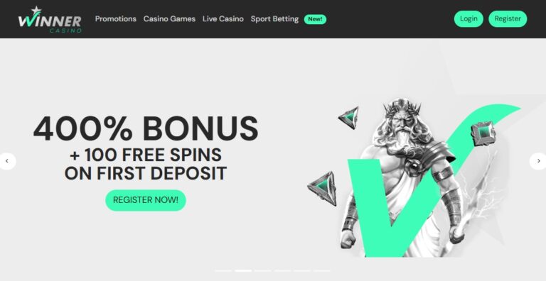 Winner Casino bonus banner